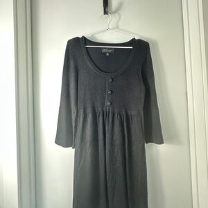 Connected Apparel Dark Gray Long Sleeve Dress